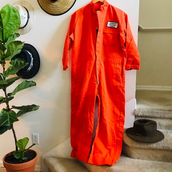 indurra Other - MENS orange jumpsuit coverall inmate L hi-vis